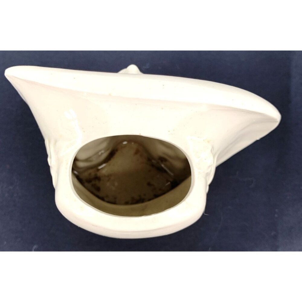 Head Vase Art Nouveau Style Ceramic Planter Mid 20th Century Japan 6.25" - Picture 6 of 8